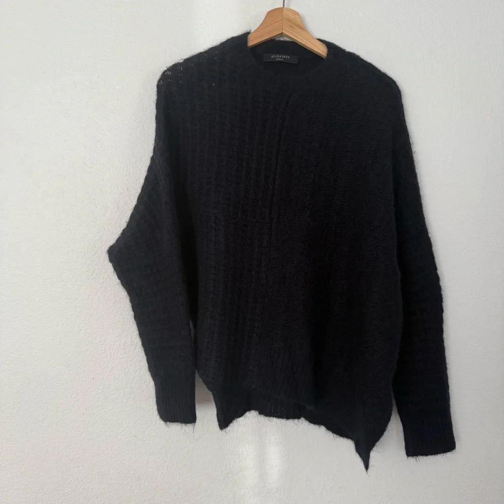 All Saints Selena Asymmetric Sweater, Alpaca Wool - Picture 10 of 16